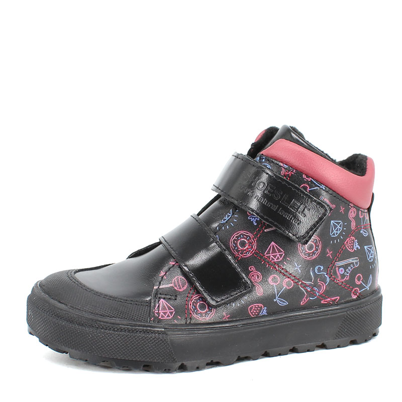 Ботинки байка, артикул 1811, цвет граффити купить в интернет-магазине Shoeslel с доставкой по России