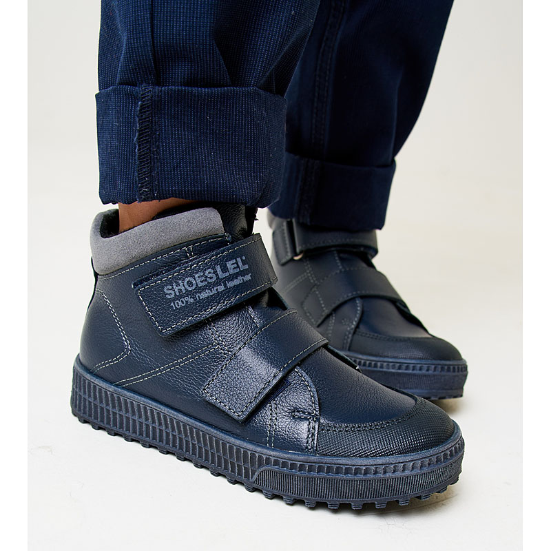 Ботинки байка, артикул 1811, цвет синий купить в интернет-магазине Shoeslel с доставкой по России