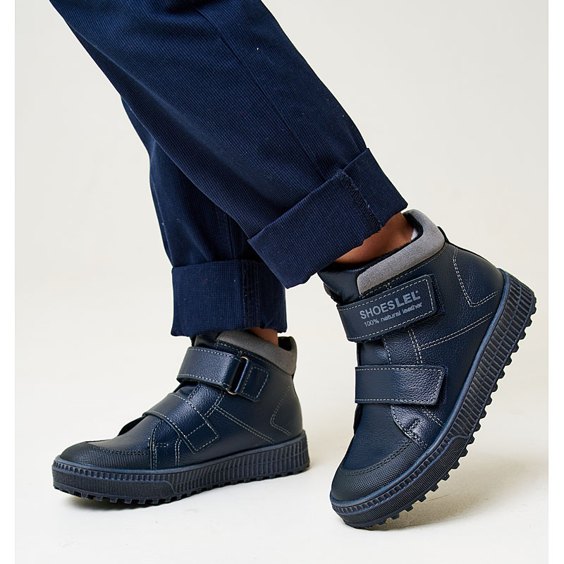 Ботинки байка, артикул 1811, цвет синий купить в интернет-магазине Shoeslel с доставкой по России