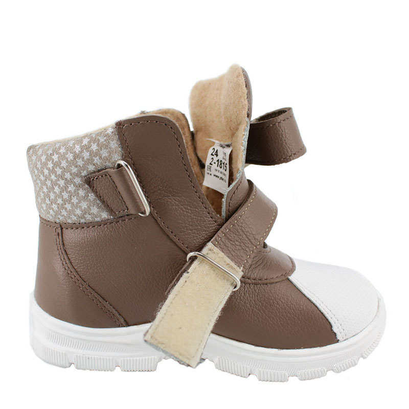 Ботинки ясельные байка, артикул 1815, цвет бежевый купить в интернет-магазине Shoeslel с доставкой по России