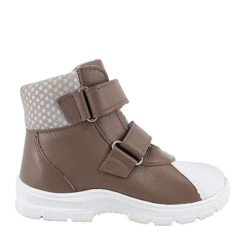 Ботинки ясельные байка, артикул 1815, цвет бежевый купить в интернет-магазине Shoeslel с доставкой по России