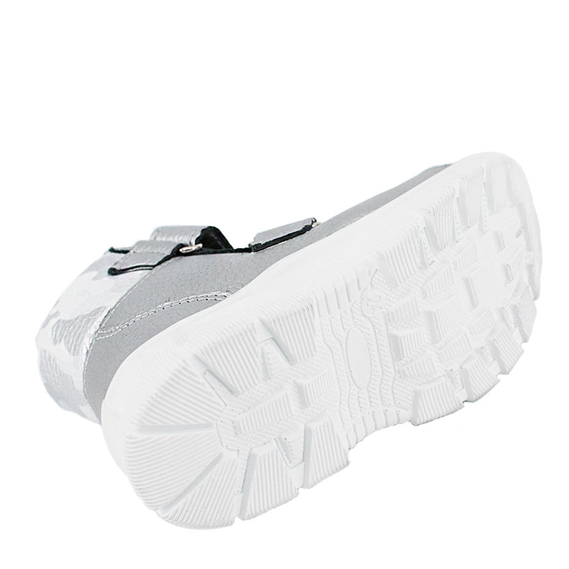 Ботинки ясельные байка, артикул 1815, цвет серебристый купить в интернет-магазине Shoeslel с доставкой по России