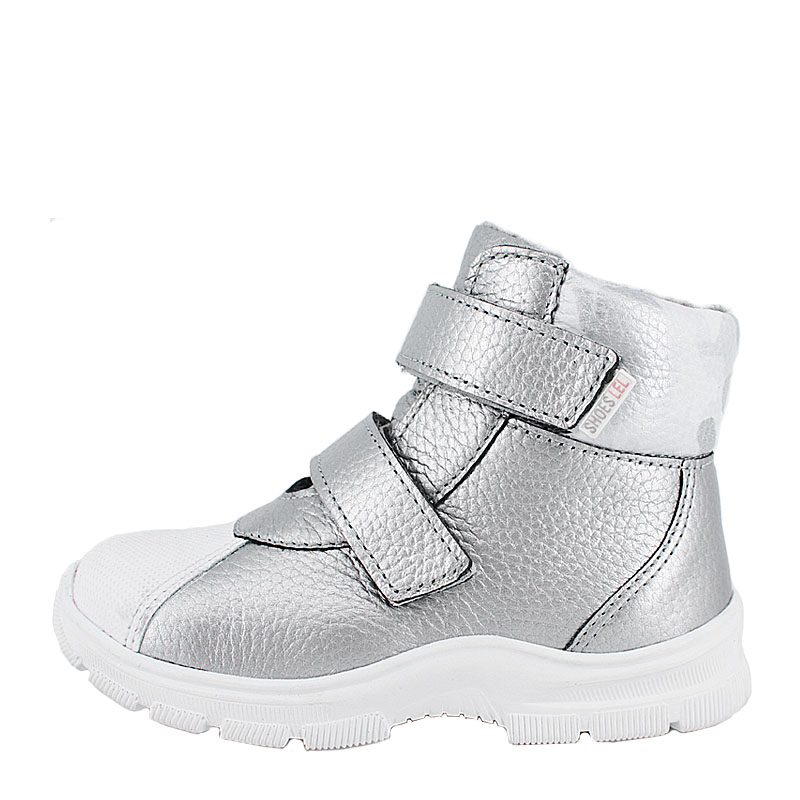 Ботинки ясельные байка, артикул 1815, цвет серебристый купить в интернет-магазине Shoeslel с доставкой по России