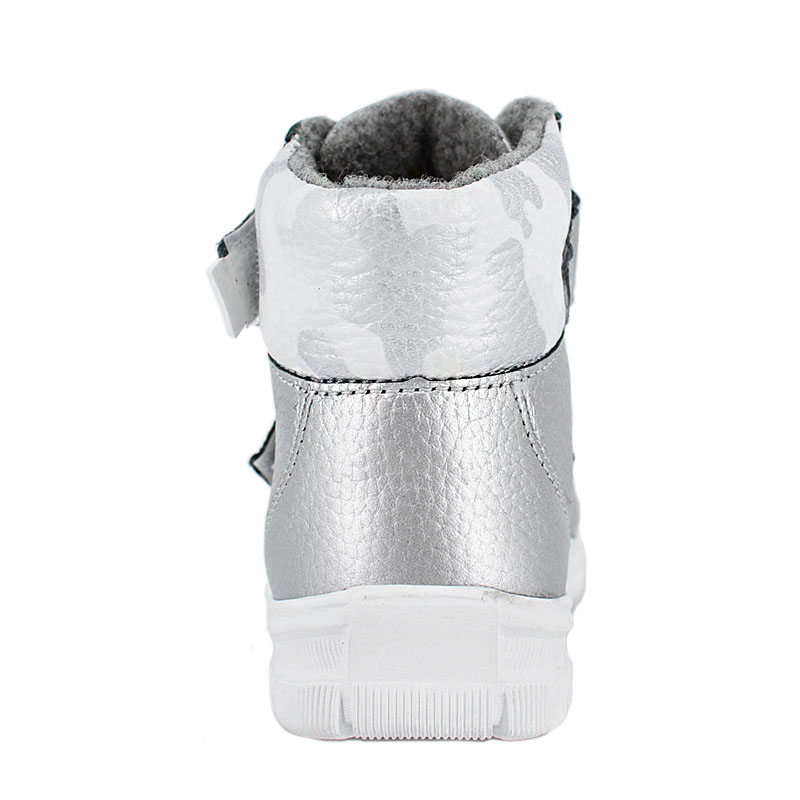 Ботинки ясельные байка, артикул 1815, цвет серебристый купить в интернет-магазине Shoeslel с доставкой по России