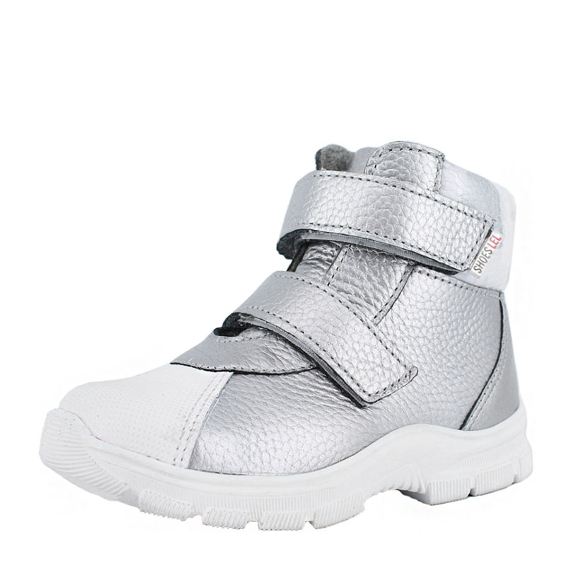Ботинки ясельные байка, артикул 1815, цвет серебристый купить в интернет-магазине Shoeslel с доставкой по России