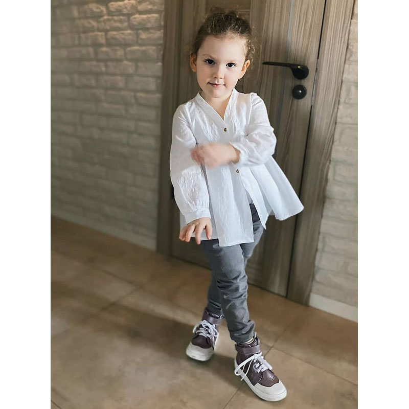 Ботинки малодетские байка, артикул 1819, цвет лавандовый купить в интернет-магазине Shoeslel с доставкой по России