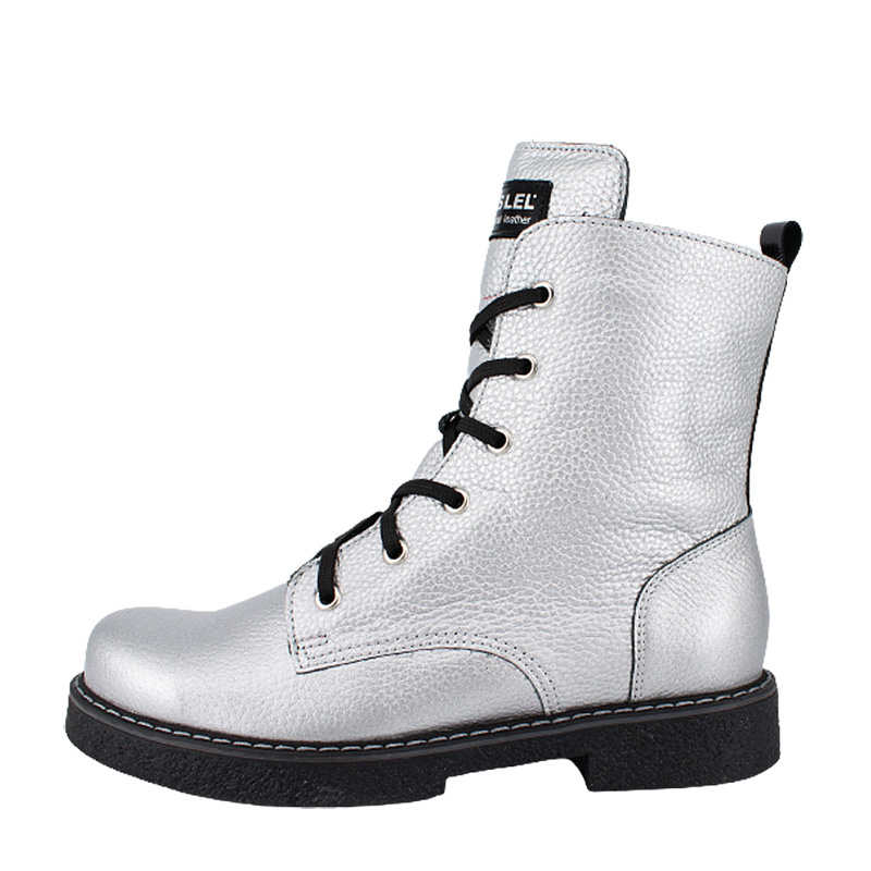 Ботинки байка, артикул 1823, цвет серебристый купить в интернет-магазине Shoeslel с доставкой по России