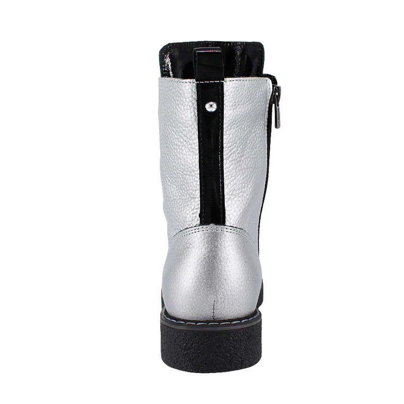 Ботинки байка, артикул 1823, цвет серебристый купить в интернет-магазине Shoeslel с доставкой по России