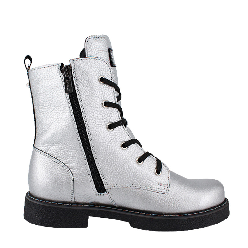 Ботинки байка, артикул 1823, цвет серебристый купить в интернет-магазине Shoeslel с доставкой по России