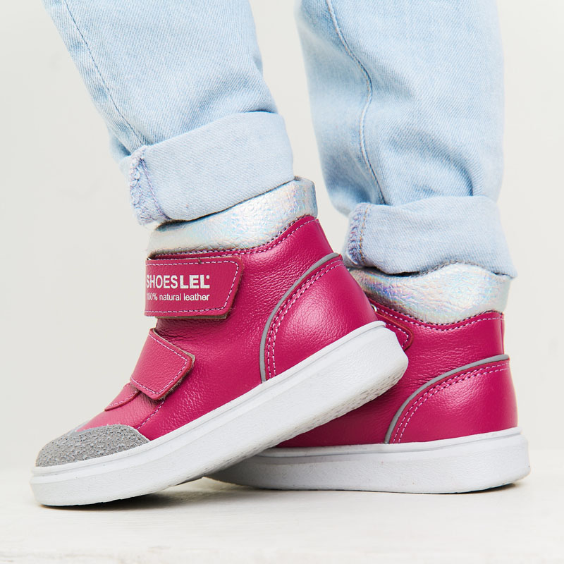 Ботинки малодетские байка, артикул 1829, цвет фуксия купить в интернет-магазине Shoeslel с доставкой по России