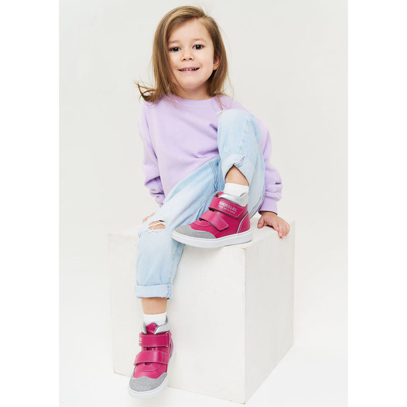 Ботинки малодетские байка, артикул 1829, цвет фуксия купить в интернет-магазине Shoeslel с доставкой по России