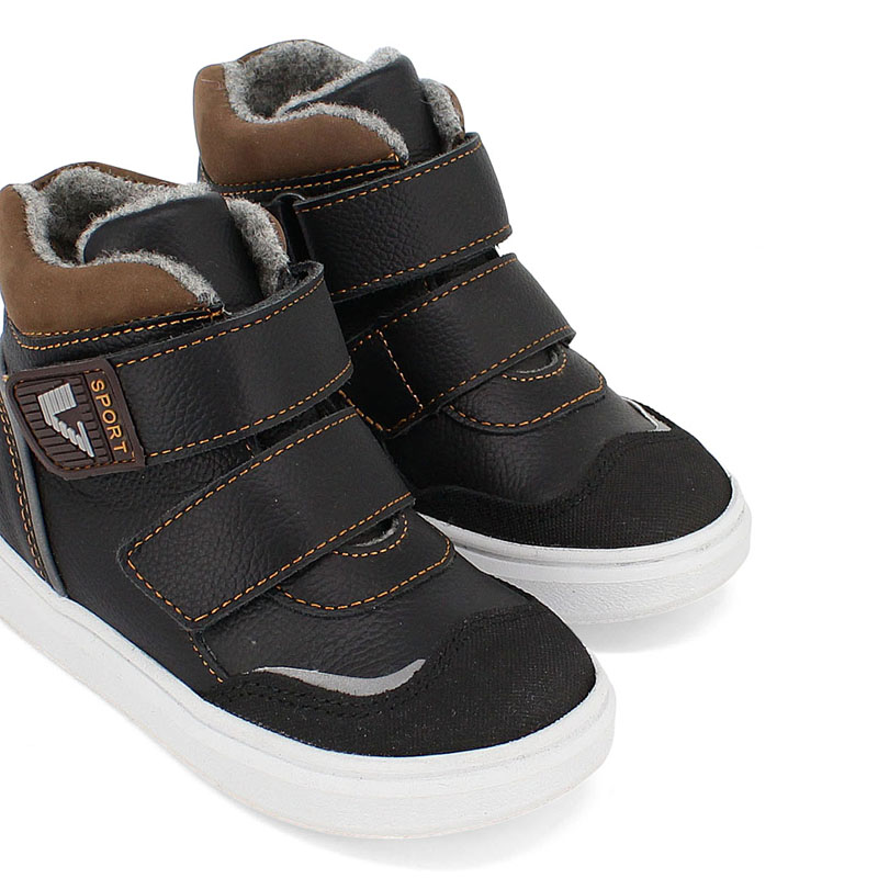 Ботинки малодетские байка, артикул 1829, цвет черный купить в интернет-магазине Shoeslel с доставкой по России