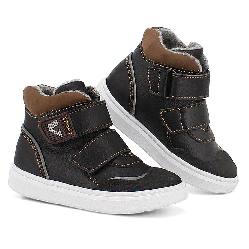 Ботинки малодетские байка, артикул 1829, цвет черный купить в интернет-магазине Shoeslel с доставкой по России