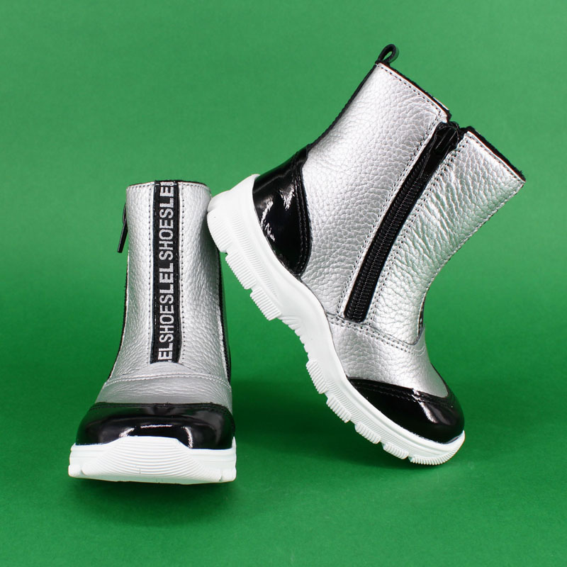 Сапожки малодетские байка, артикул 1830, цвет серебристый купить в интернет-магазине Shoeslel с доставкой по России