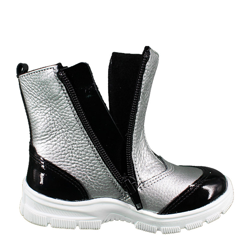 Сапожки малодетские байка, артикул 1830, цвет серебристый купить в интернет-магазине Shoeslel с доставкой по России