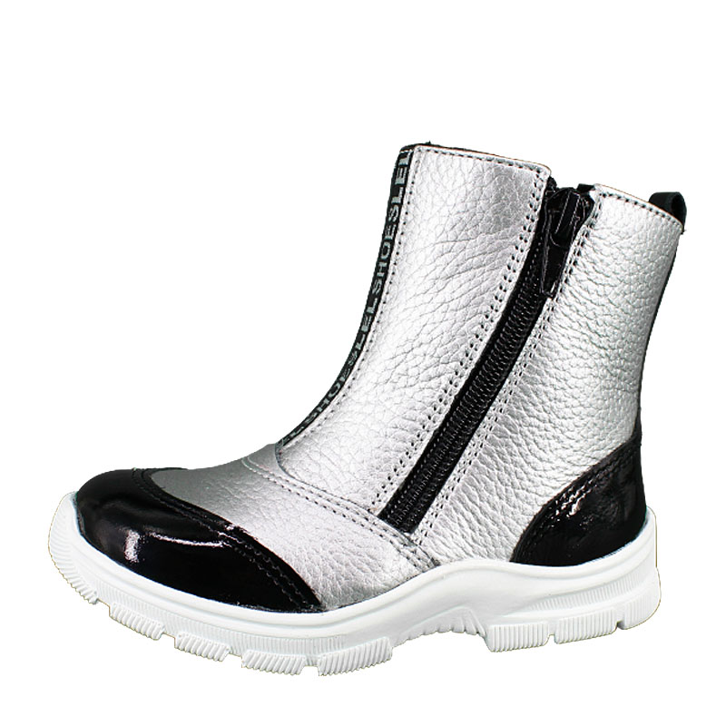 Сапожки малодетские байка, артикул 1830, цвет серебристый купить в интернет-магазине Shoeslel с доставкой по России