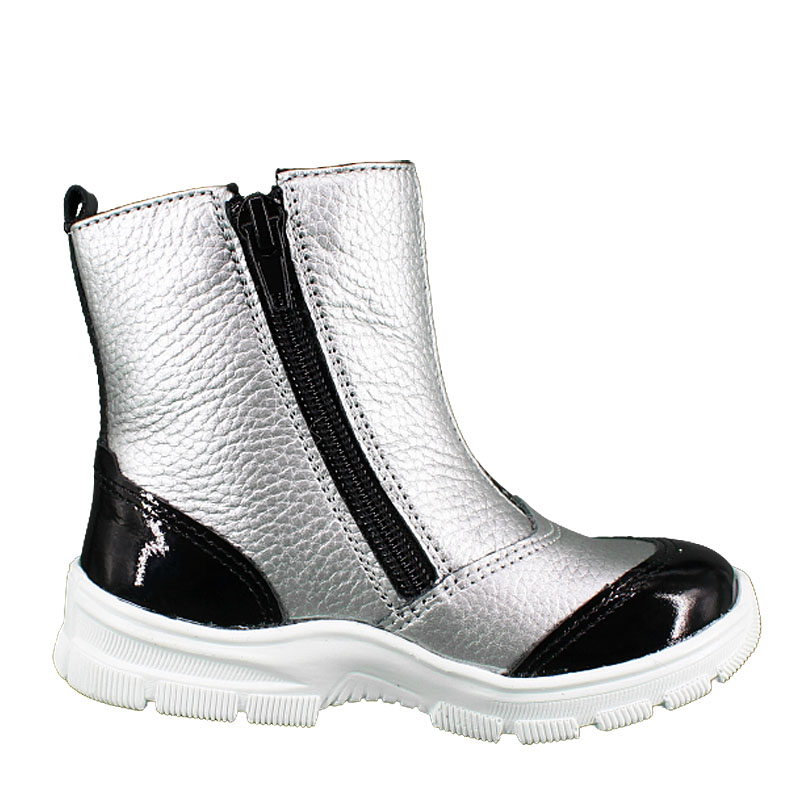 Сапожки малодетские байка, артикул 1830, цвет серебристый купить в интернет-магазине Shoeslel с доставкой по России