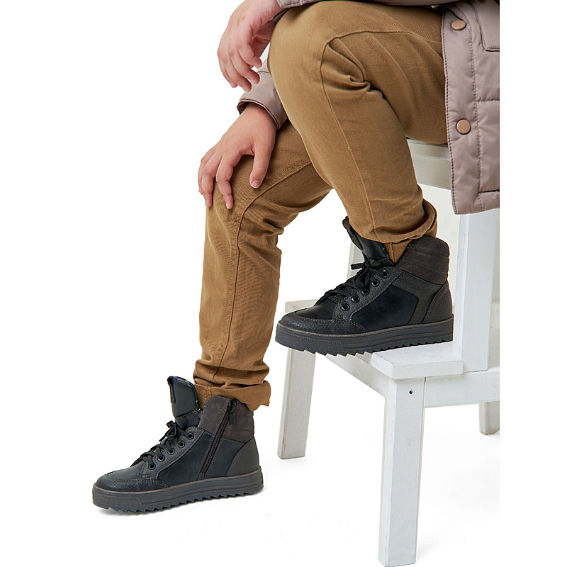 Ботинки байка, артикул 1836, цвет серый купить в интернет-магазине Shoeslel с доставкой по России