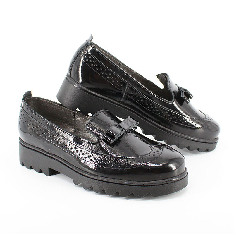 Туфли, артикул 1840, цвет черный купить в интернет-магазине Shoeslel с доставкой по России