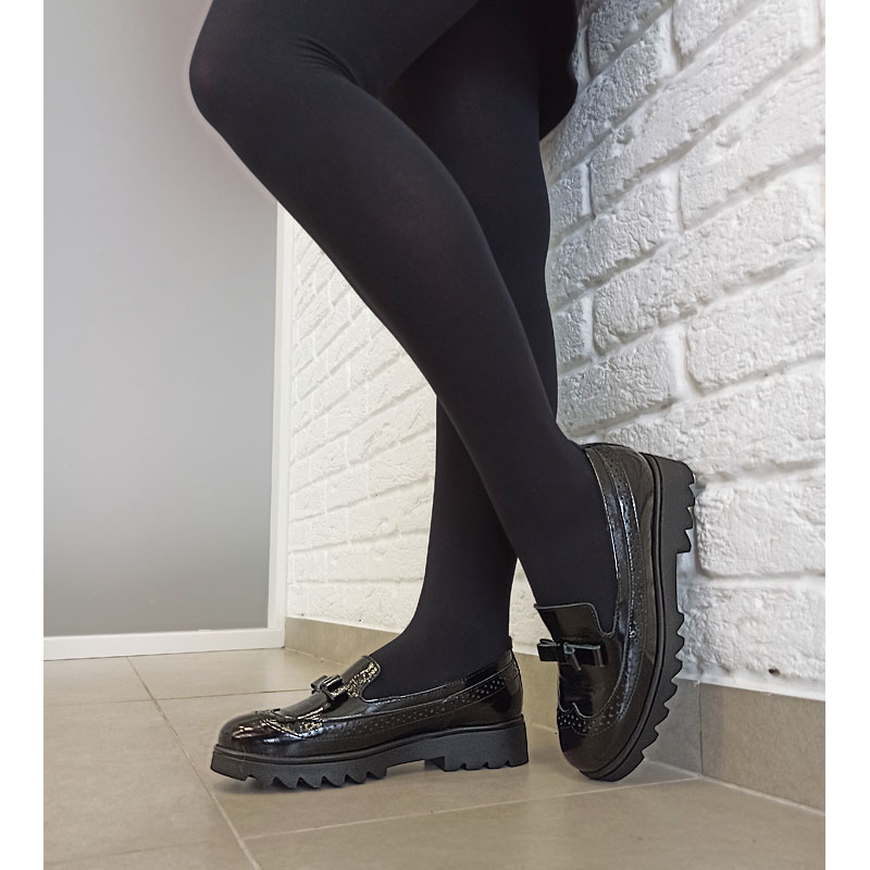 Туфли, артикул 1840, цвет черный купить в интернет-магазине Shoeslel с доставкой по России