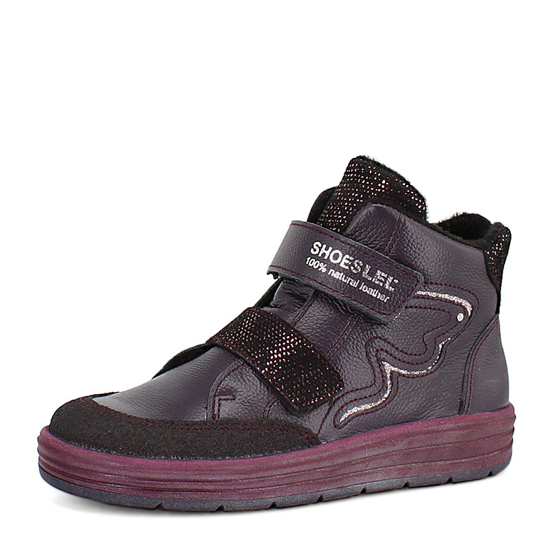 Ботинки байка, артикул 1845, цвет черничный купить в интернет-магазине Shoeslel с доставкой по России