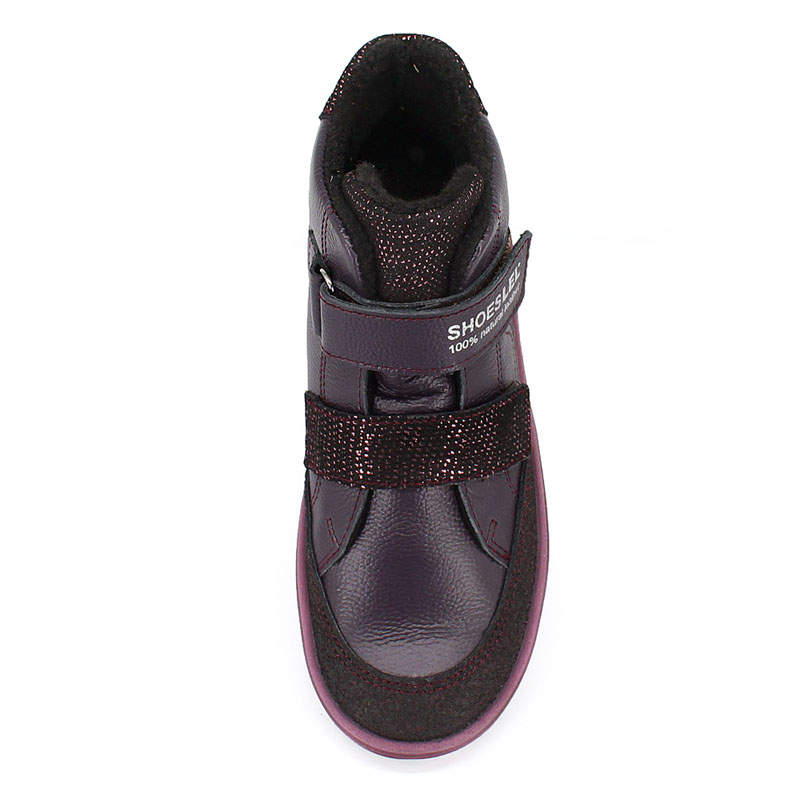 Ботинки байка, артикул 1845, цвет черничный купить в интернет-магазине Shoeslel с доставкой по России