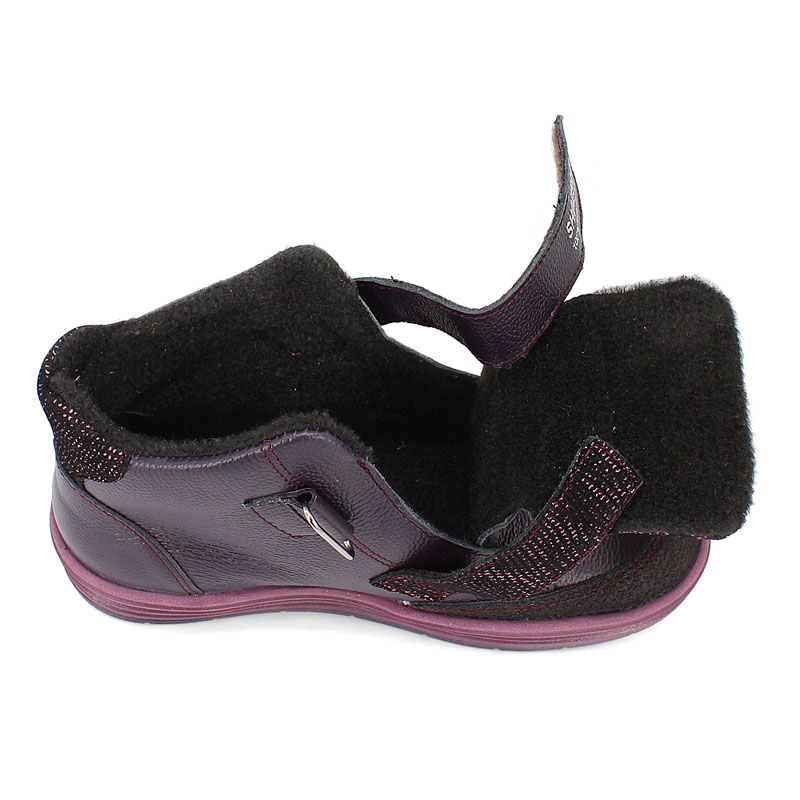 Ботинки байка, артикул 1845, цвет черничный купить в интернет-магазине Shoeslel с доставкой по России