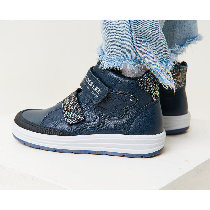 Ботинки байка, артикул 1845, цвет синий купить в интернет-магазине Shoeslel с доставкой по России