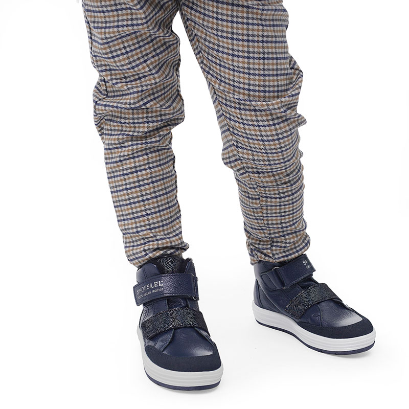 Ботинки байка, артикул 1845, цвет синий купить в интернет-магазине Shoeslel с доставкой по России