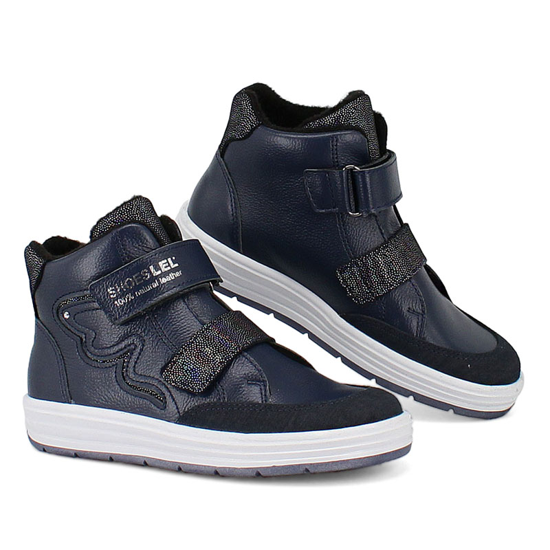 Ботинки байка, артикул 1845, цвет синий купить в интернет-магазине Shoeslel с доставкой по России