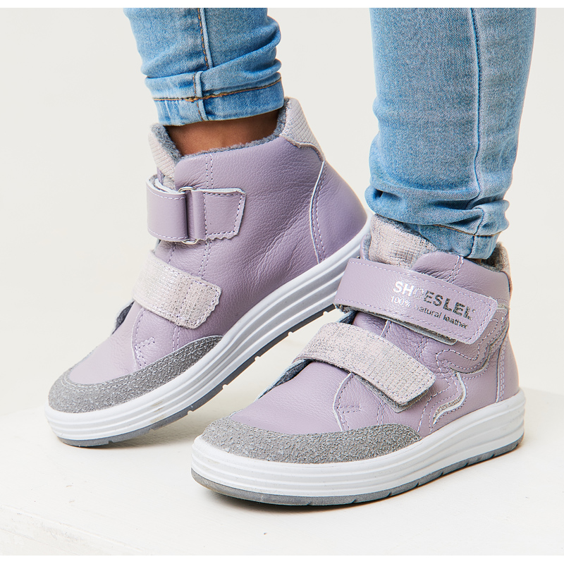 Ботинки байка, артикул 1845, цвет сиреневый купить в интернет-магазине Shoeslel с доставкой по России