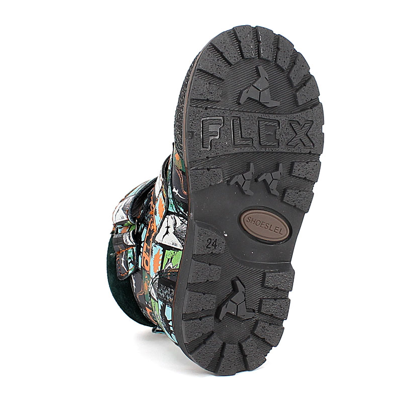 Ботинки байка, артикул 1848, цвет граффити купить в интернет-магазине Shoeslel с доставкой по России