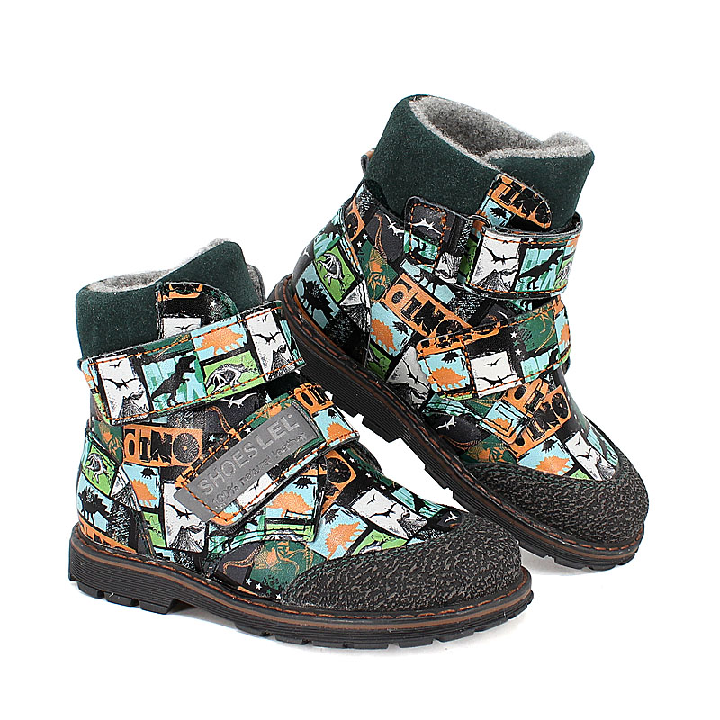 Ботинки байка, артикул 1848, цвет граффити купить в интернет-магазине Shoeslel с доставкой по России