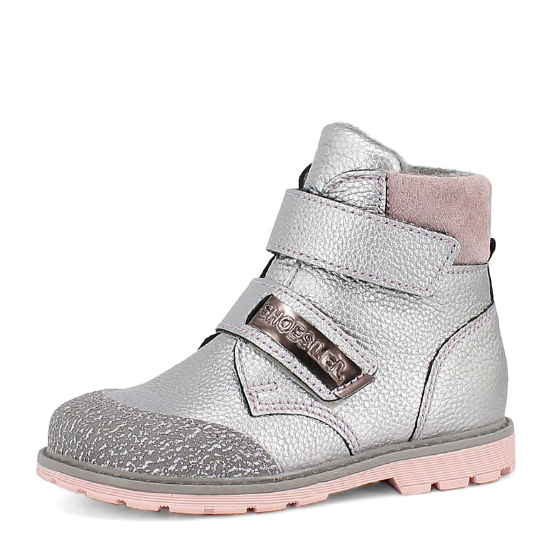 Ботинки байка, артикул 1848, цвет серебристый купить в интернет-магазине Shoeslel с доставкой по России