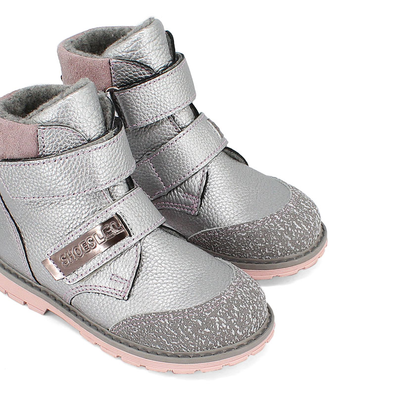 Ботинки байка, артикул 1848, цвет серебристый купить в интернет-магазине Shoeslel с доставкой по России