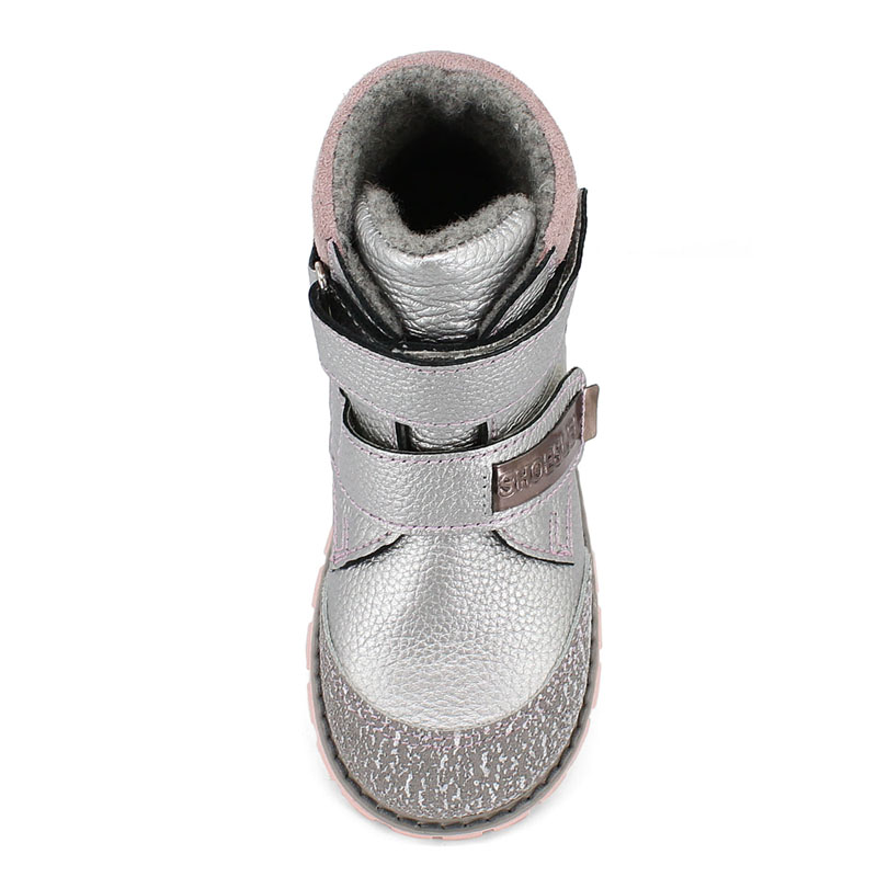 Ботинки байка, артикул 1848, цвет серебристый купить в интернет-магазине Shoeslel с доставкой по России