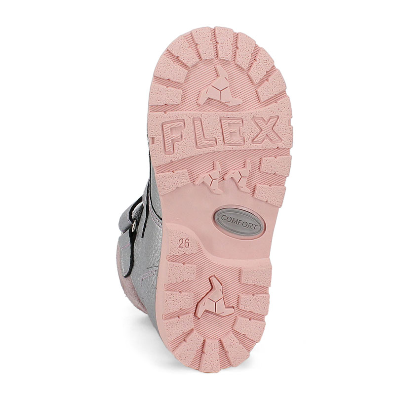 Ботинки байка, артикул 1848, цвет серебристый купить в интернет-магазине Shoeslel с доставкой по России