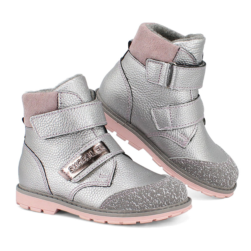 Ботинки байка, артикул 1848, цвет серебристый купить в интернет-магазине Shoeslel с доставкой по России