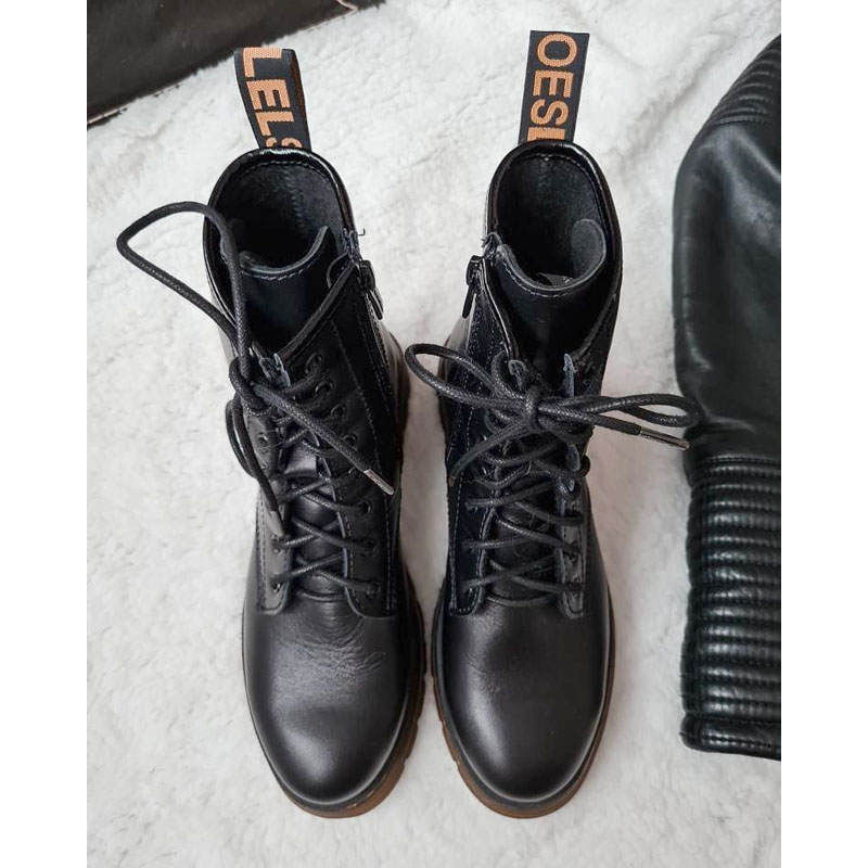 Ботинки байка, артикул 1860, цвет черный купить в интернет-магазине Shoeslel с доставкой по России