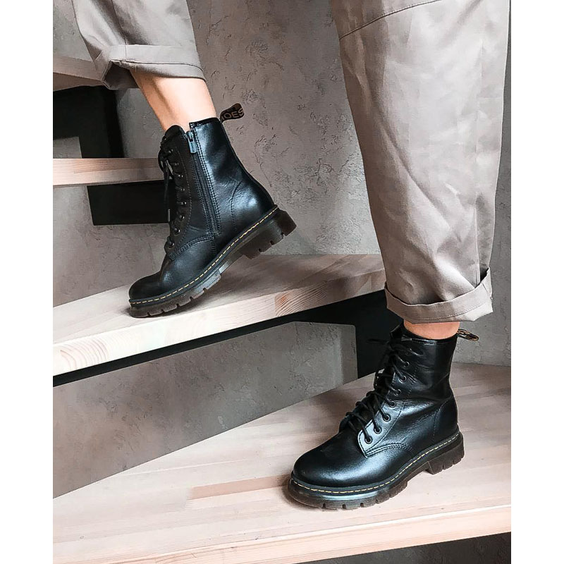 Ботинки байка, артикул 1860, цвет черный купить в интернет-магазине Shoeslel с доставкой по России