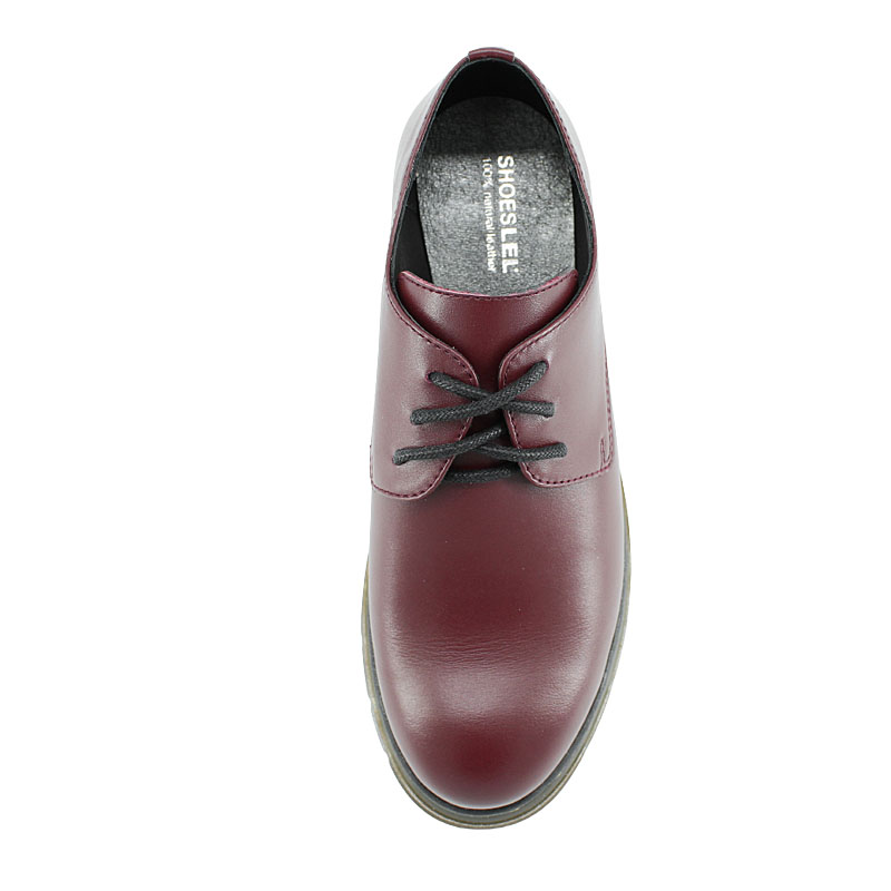 Полуботинки, артикул 1871, цвет бордовый купить в интернет-магазине Shoeslel с доставкой по России