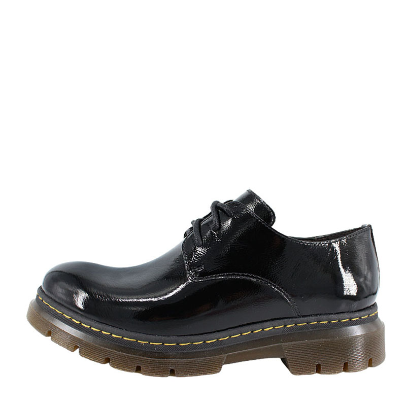 Полуботинки, артикул 1871, цвет черный наплак купить в интернет-магазине Shoeslel с доставкой по России