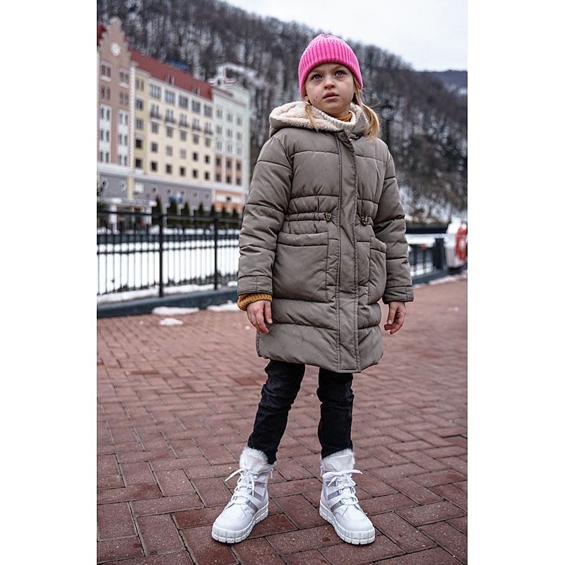 Ботинки нат.мех, артикул 1892, цвет белый купить в интернет-магазине Shoeslel с доставкой по России