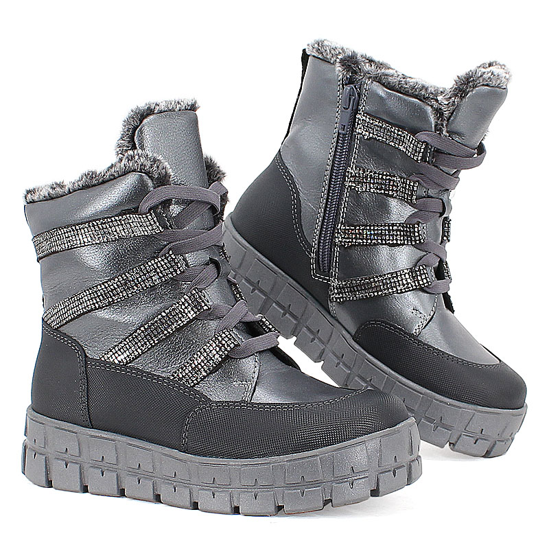 Ботинки нат.мех, артикул 1892, цвет синий купить в интернет-магазине Shoeslel с доставкой по России