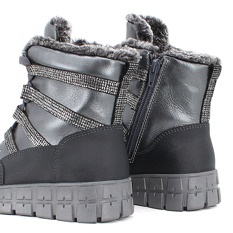 Ботинки нат.мех, артикул 1892, цвет синий купить в интернет-магазине Shoeslel с доставкой по России