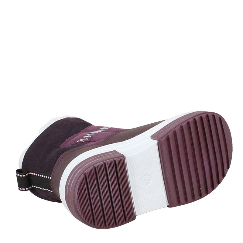 Сапожки малодетские нат.мех, артикул 1893, цвет черничный купить в интернет-магазине Shoeslel с доставкой по России