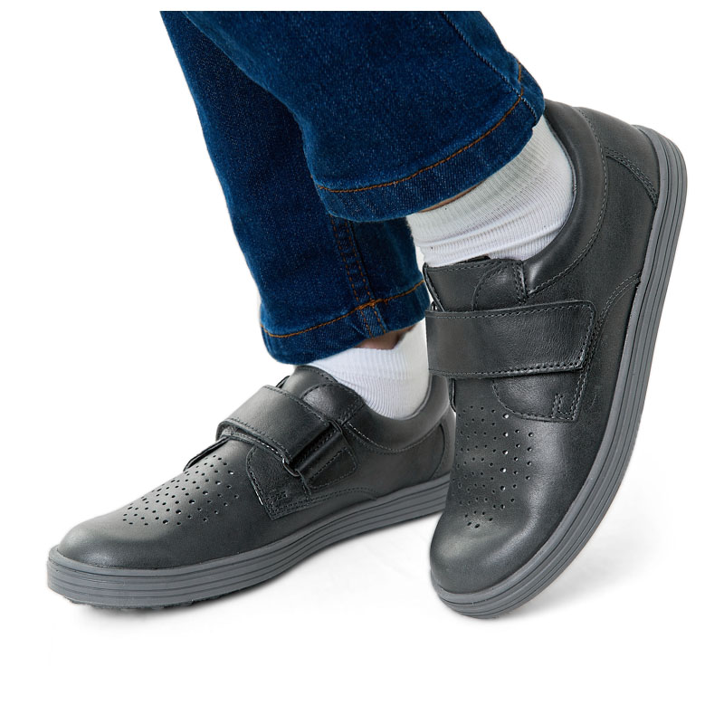 Полуботинки, артикул 1896, цвет т.серый купить в интернет-магазине Shoeslel с доставкой по России