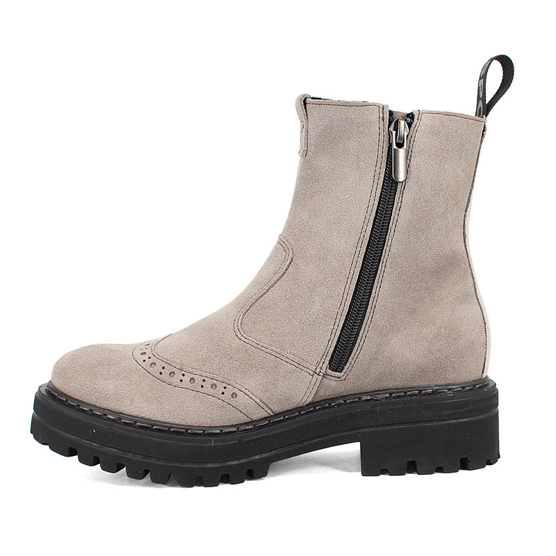 Ботинки байка, артикул 1900, цвет велюр, бежевый купить в интернет-магазине Shoeslel с доставкой по России