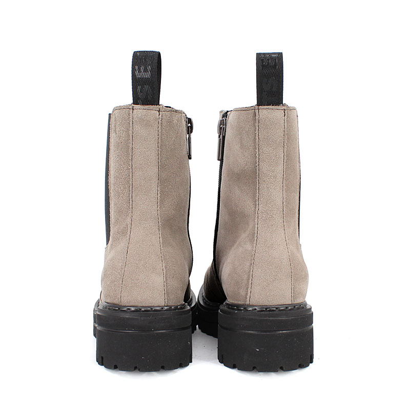 Ботинки байка, артикул 1900, цвет велюр, бежевый купить в интернет-магазине Shoeslel с доставкой по России