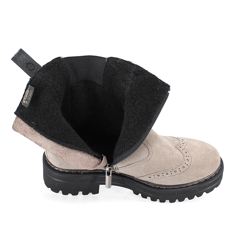 Ботинки байка, артикул 1900, цвет велюр, бежевый купить в интернет-магазине Shoeslel с доставкой по России